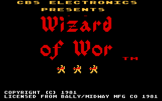 Wizard of Wor (1982) (CBS) Screenshot